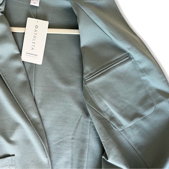 NWT Athleta Eastbound Travel Blazer | Minimalistic Grey | Size 0 - Picture 6 of 14